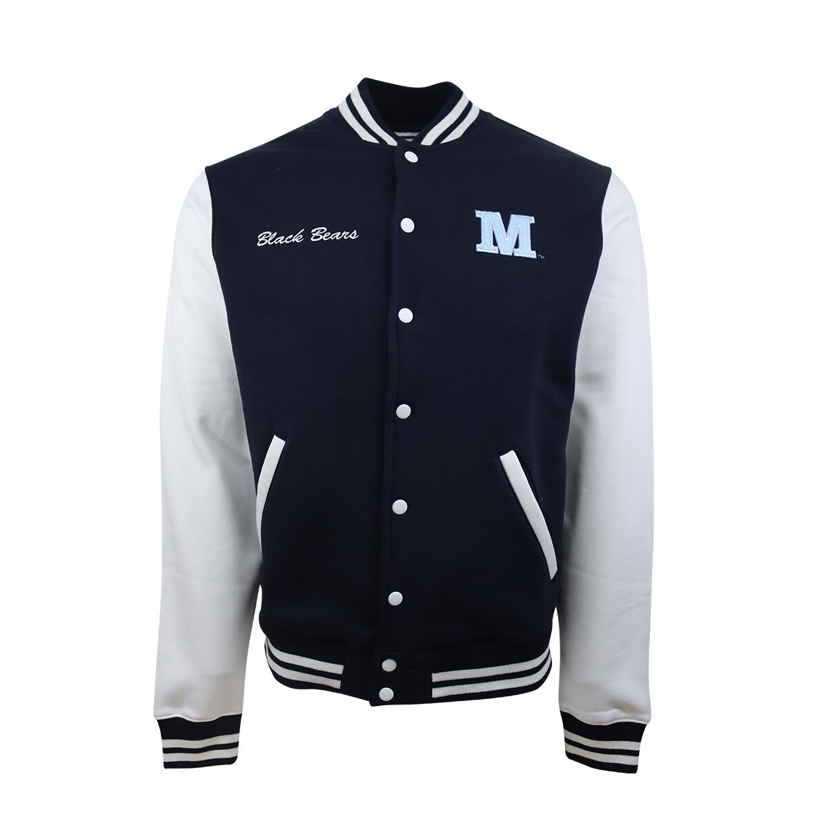 Black Bears Maine Script Fleece Varsity Jacket